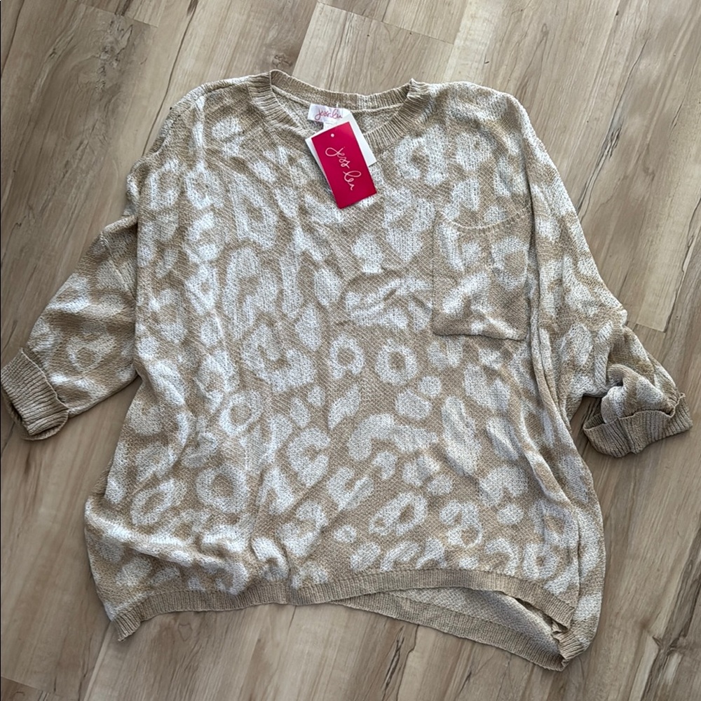 Beige Leopard Print Women's top